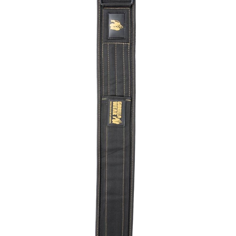 Gorilla Wear - Nylon Belt Black/Gold 10cm