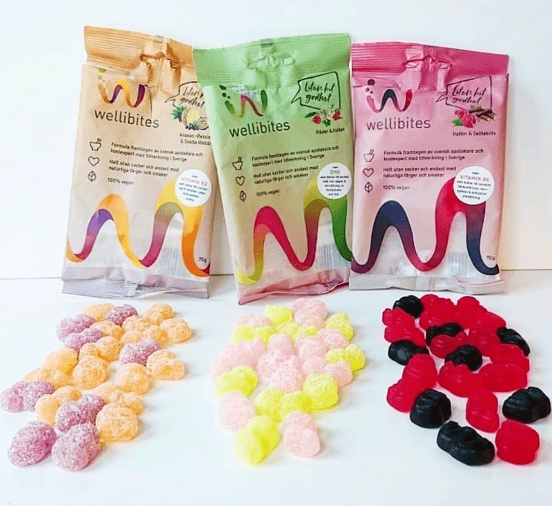 Wellibites - Jordbær & Cola 70g