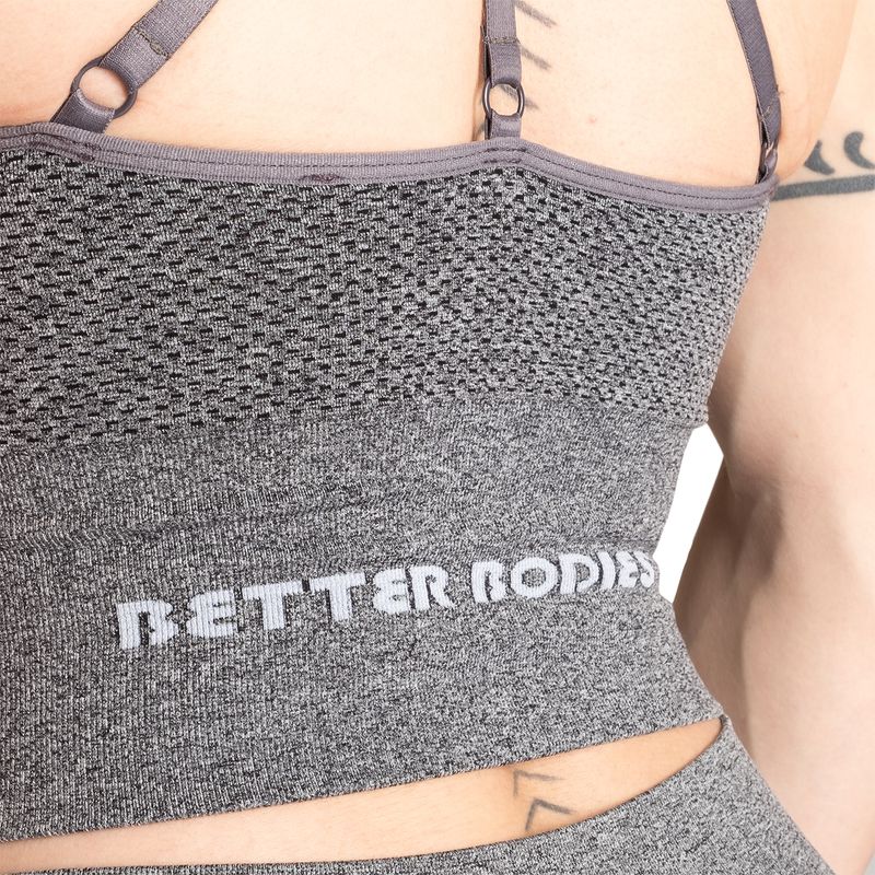 Better Bodies Rockaway Bra - Graphite Melange