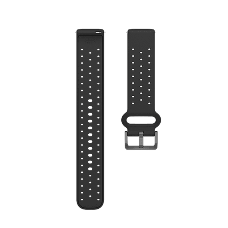 Polar Wristband Silicone 20mm Night Black S/L
