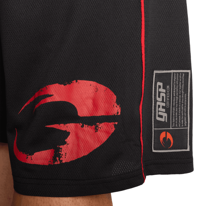 GASP - Pro Mesh Shorts - Black/Red