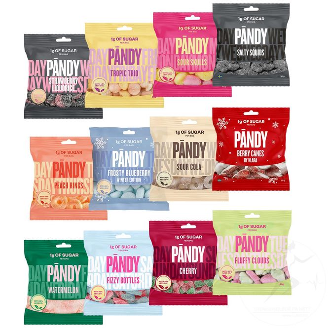 Hovedbilde Pandy - Candy Smakspakke (12x50g)