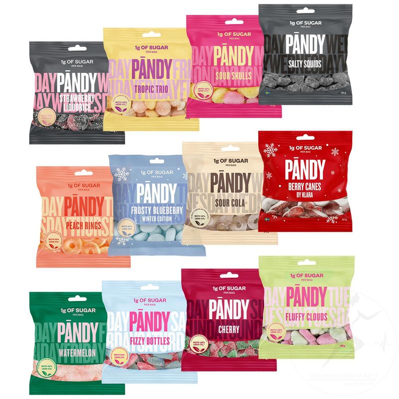 Pandy - Candy Smakspakke (12x50g)