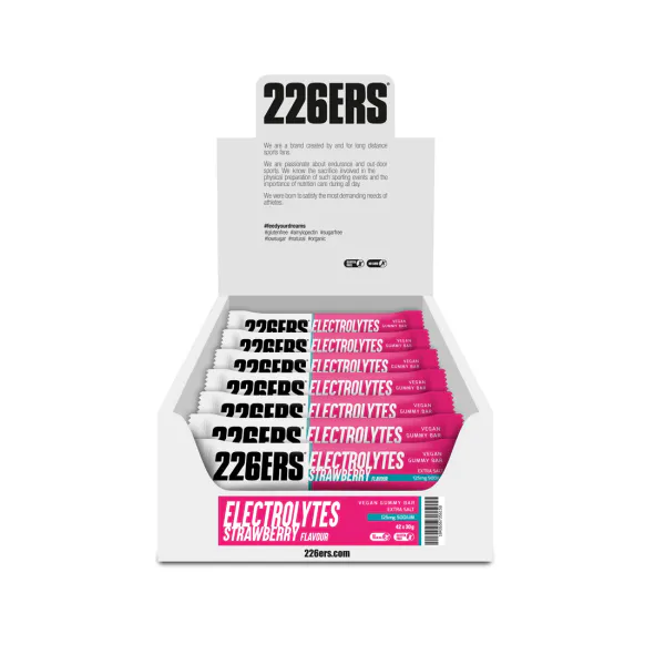 Hovedbilde 226ERS - Electrolytes Vegan Gummy Bar - Strawberry 30g