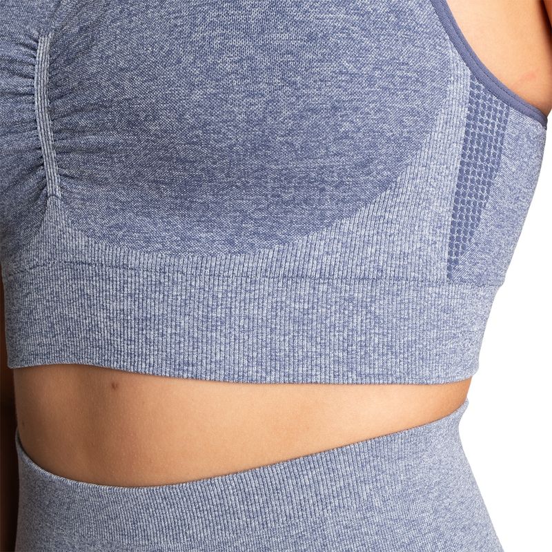 Better Bodies Curve Scrunch Bra - Blue Melange