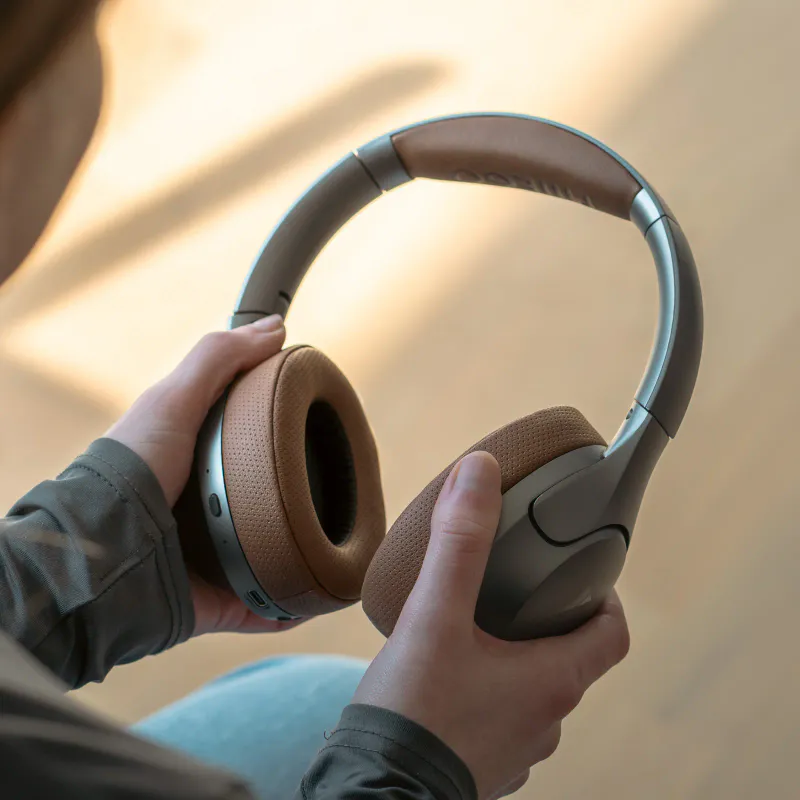 Miiego - Moove45i PRO ANC - Titanium/Brown 