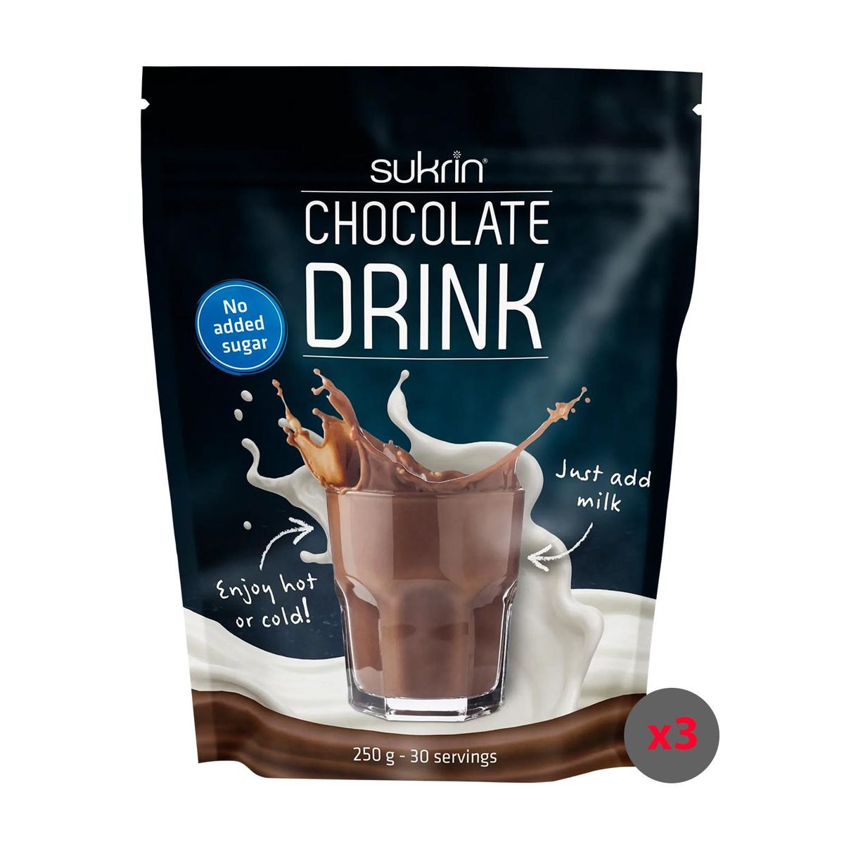 Sukrin - Chocolate Drink (3x250g)