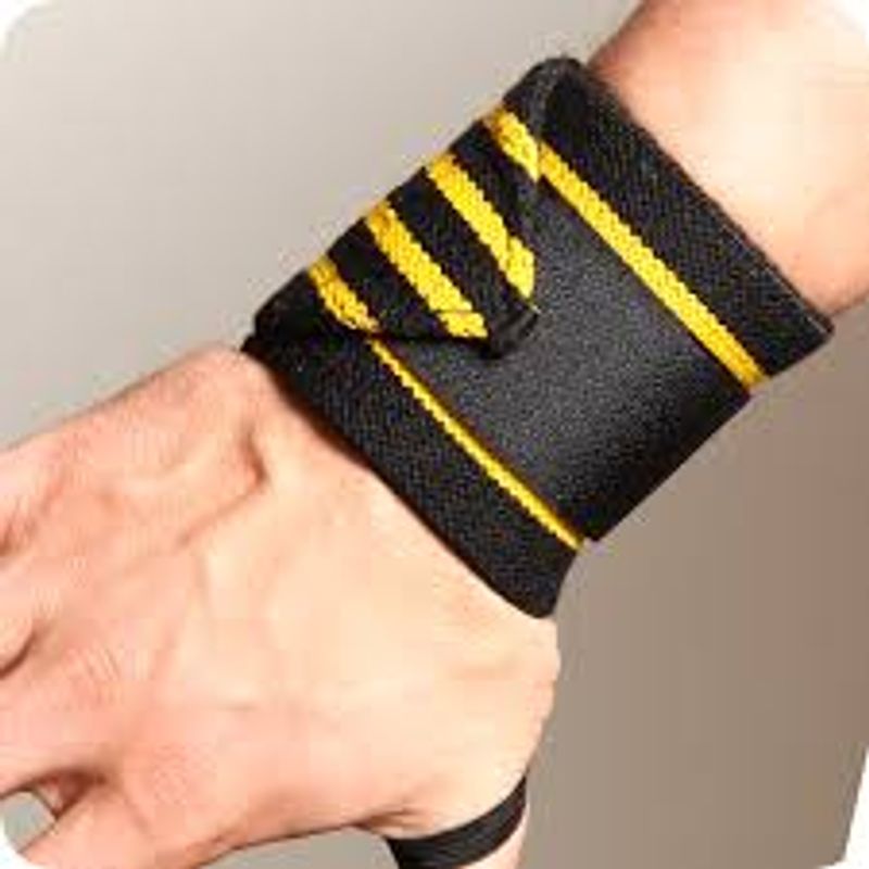 GASP - Hardcore Wrist Wraps - Black/Yellow