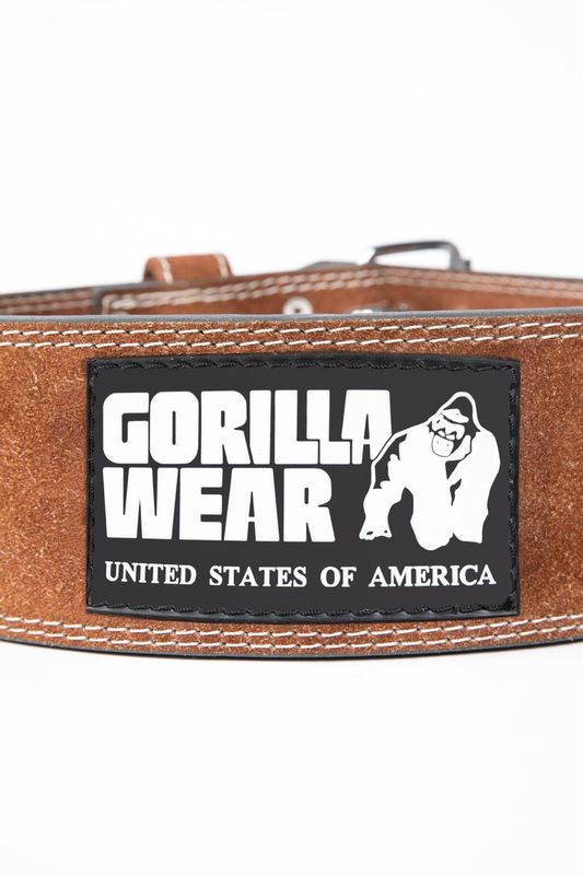 Gorilla Wear - Leather Lifting Belt Brown 10cm
