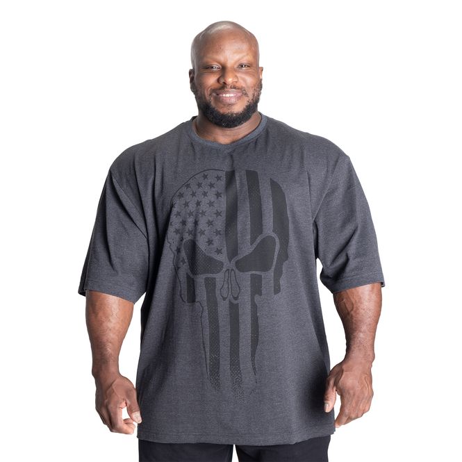 Hovedbilde Better Bodies Skull Union Iron Tee - Dark Grey Melange