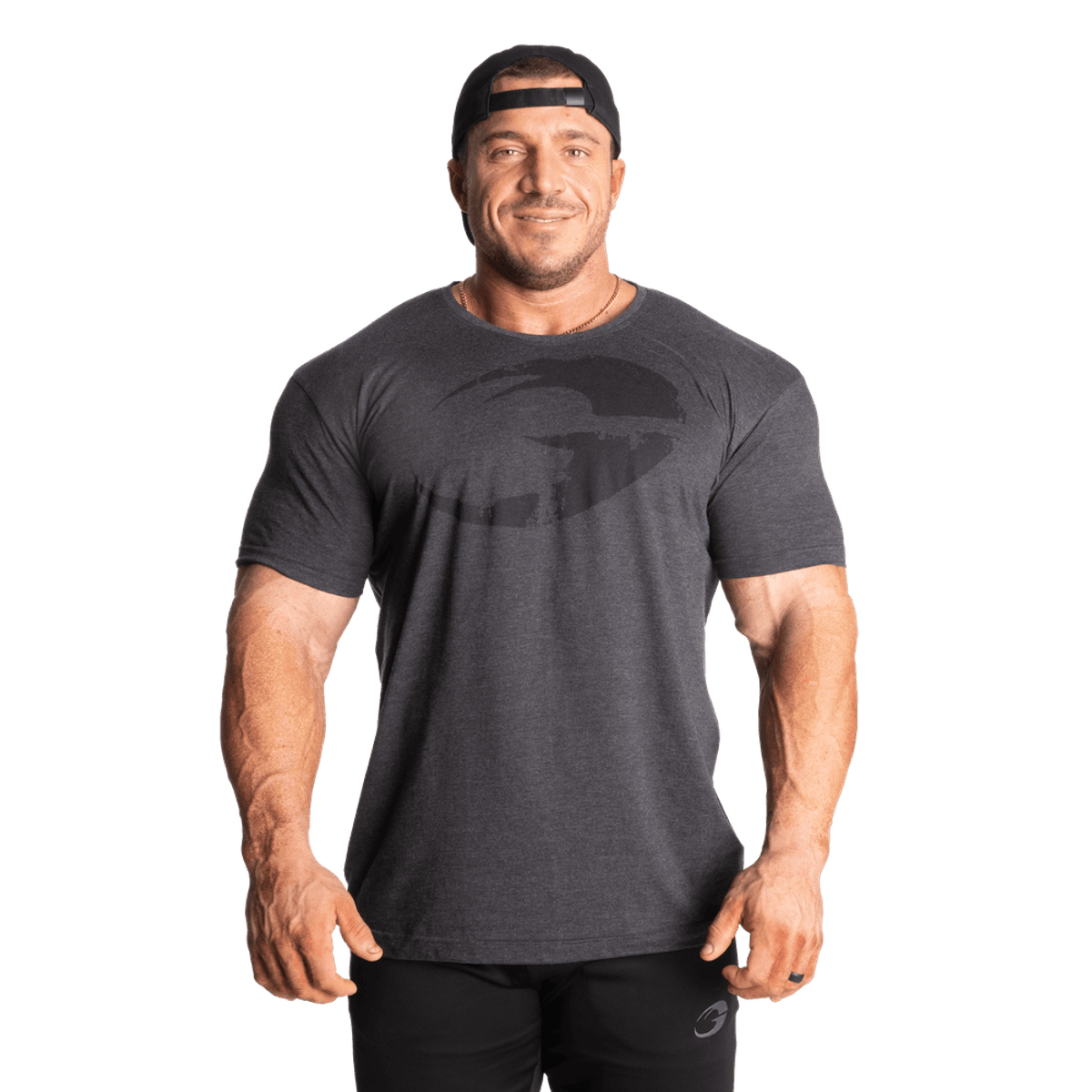 GASP Cadet Tee - Dark Grey Melange