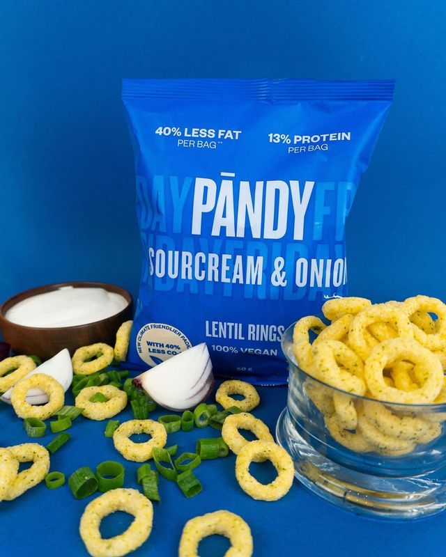 Pandy Lentil Rings -  SourCream & Onion 50g