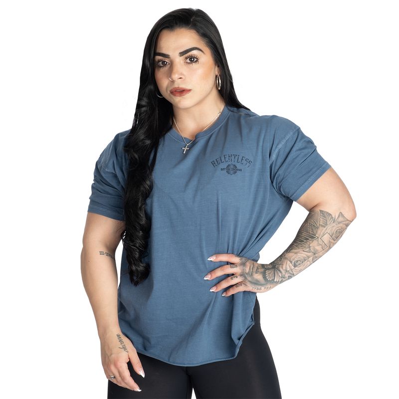 Better Bodies Relentless Oversized Tee - Washed Sky Blue