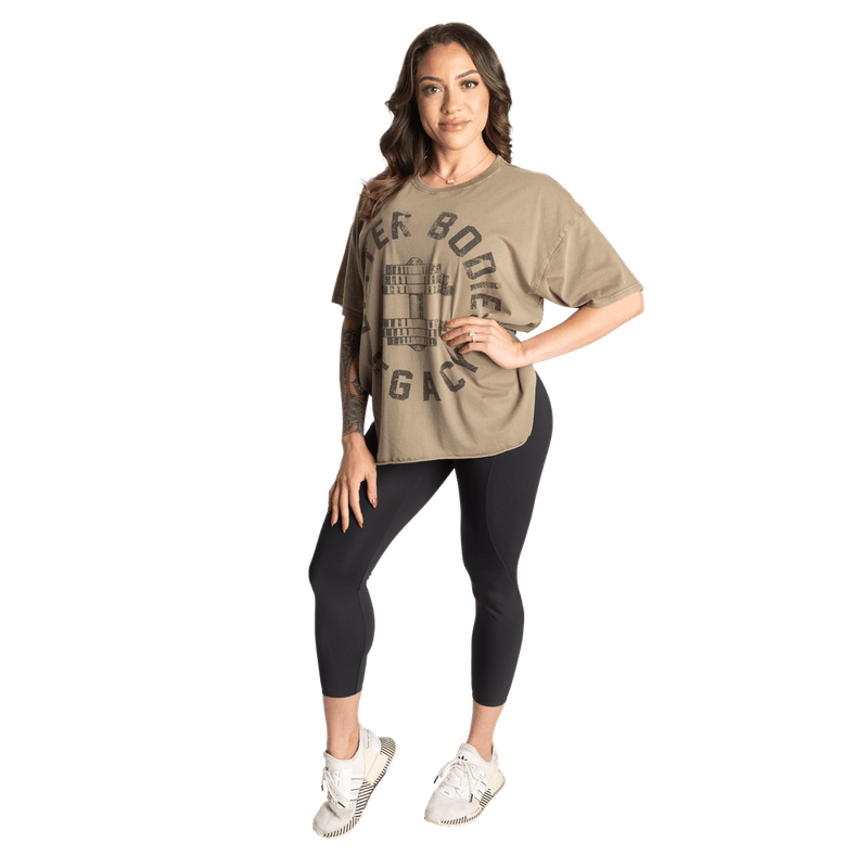 Better Bodies Legacy Oversized Tee - Washed Green
