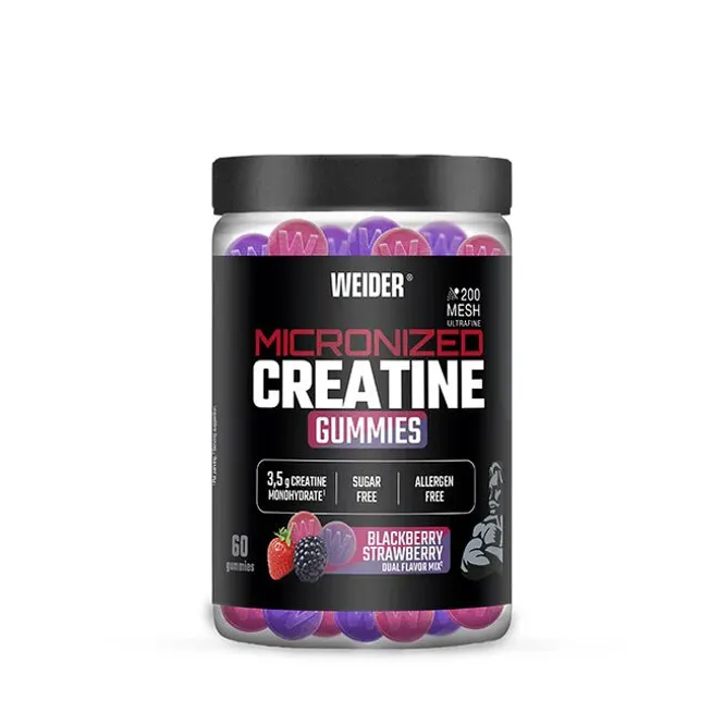 Hovedbilde Weider - Micronized 200 Mesh Kreatin 60 gummies - Blackberry/Strawberry