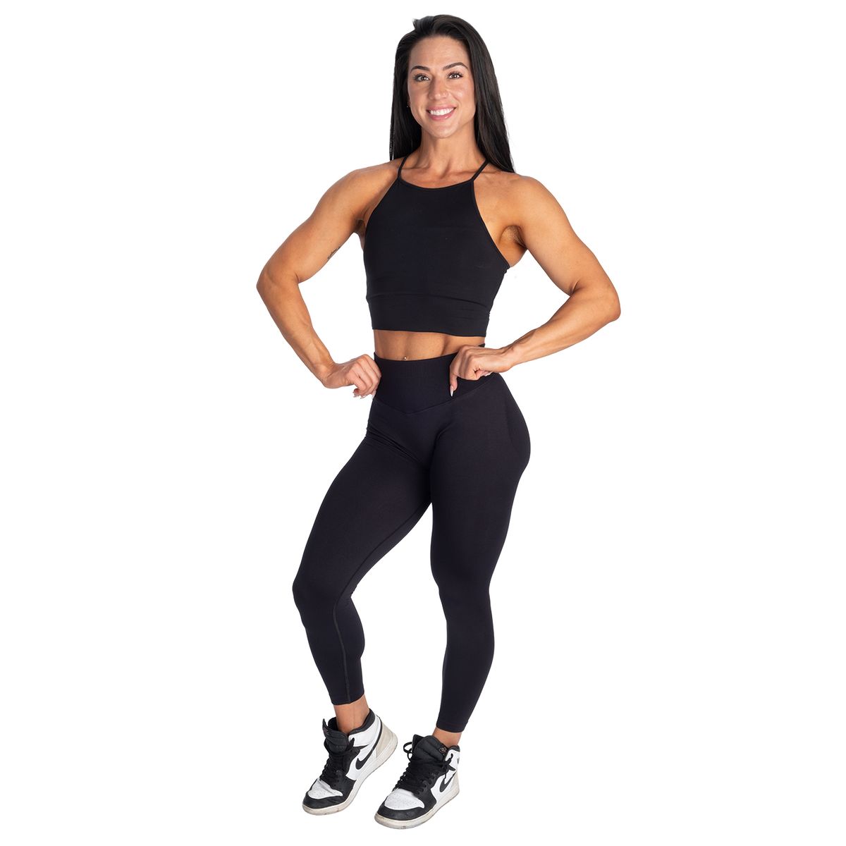 Better Bodies Performance Crop Halter - Black V2