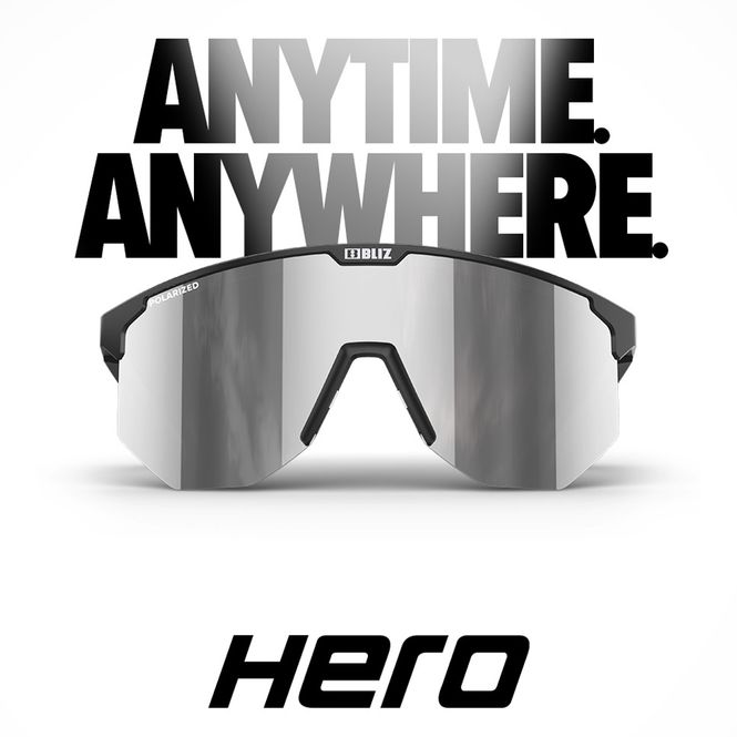 Hovedbilde Bliz Hero Polarized - Matt Black, Smoke w/Silver Mirror Polarize