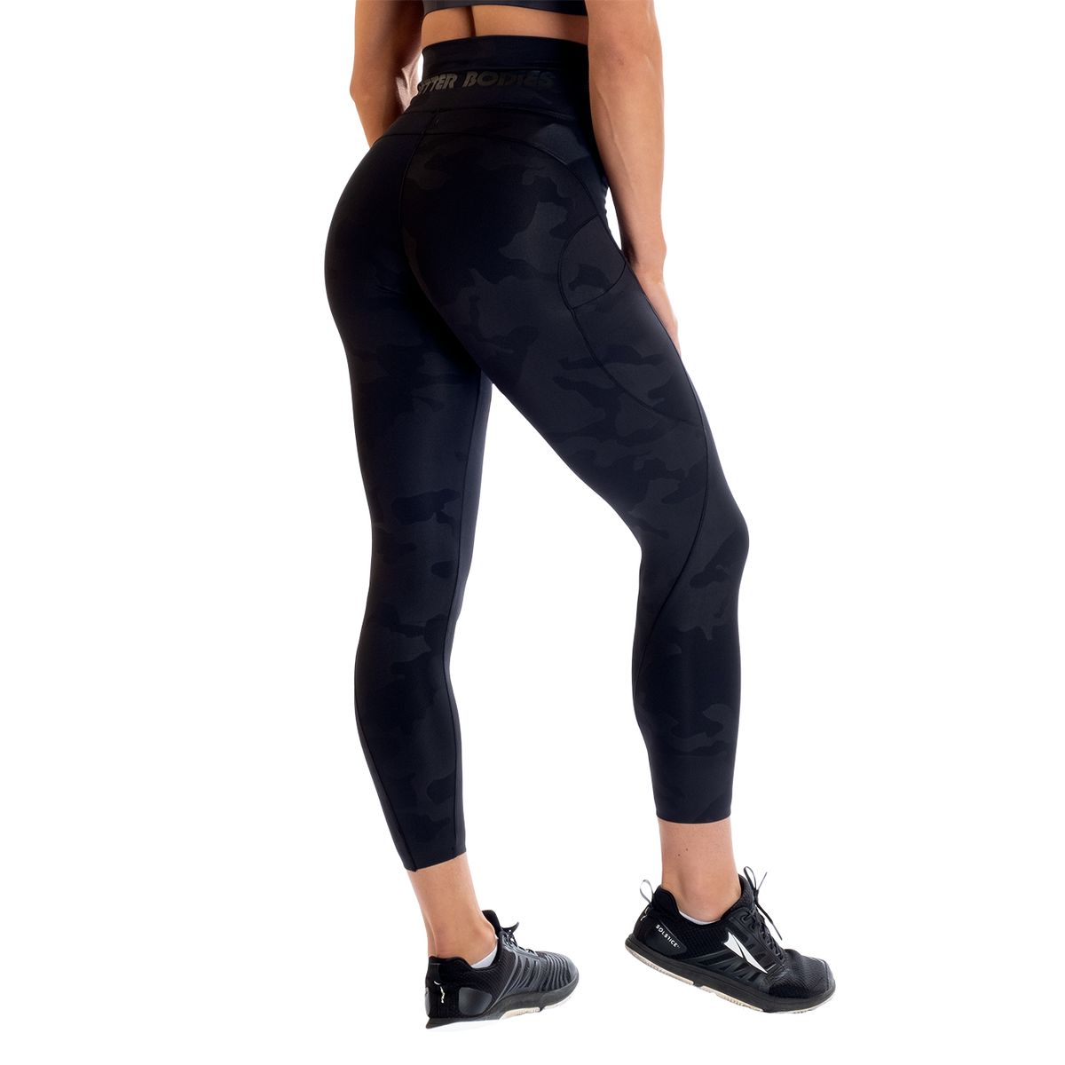 Better Bodies High Waist Leggings - Black Camo V2