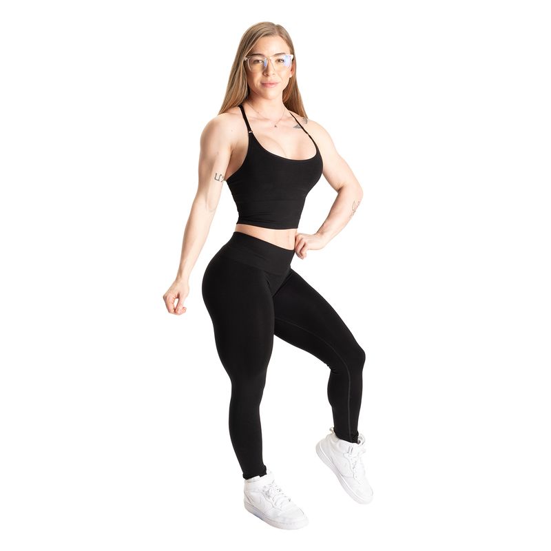 Better Bodies Rockaway Bra - Black Melange