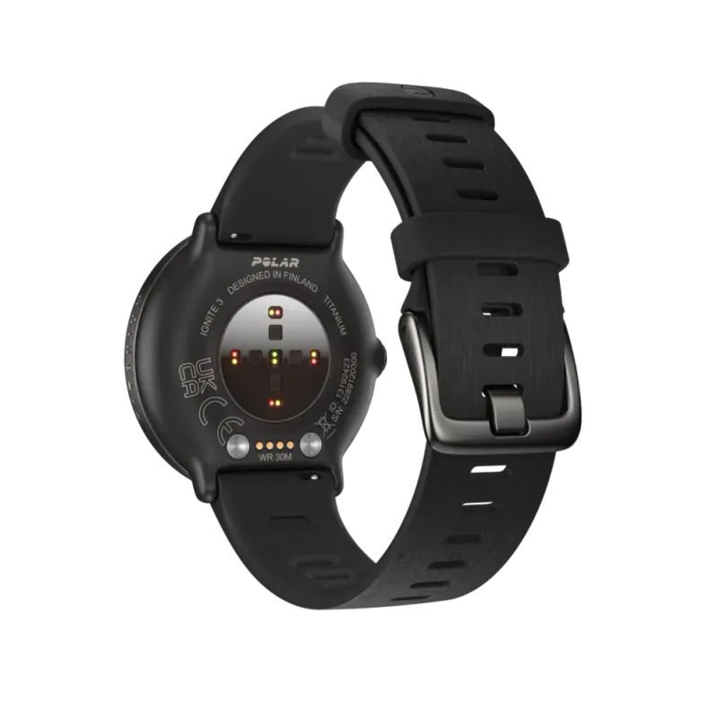 Polar Ignite 3 - Titanium Leather (+ Ekstra Silikonreim)